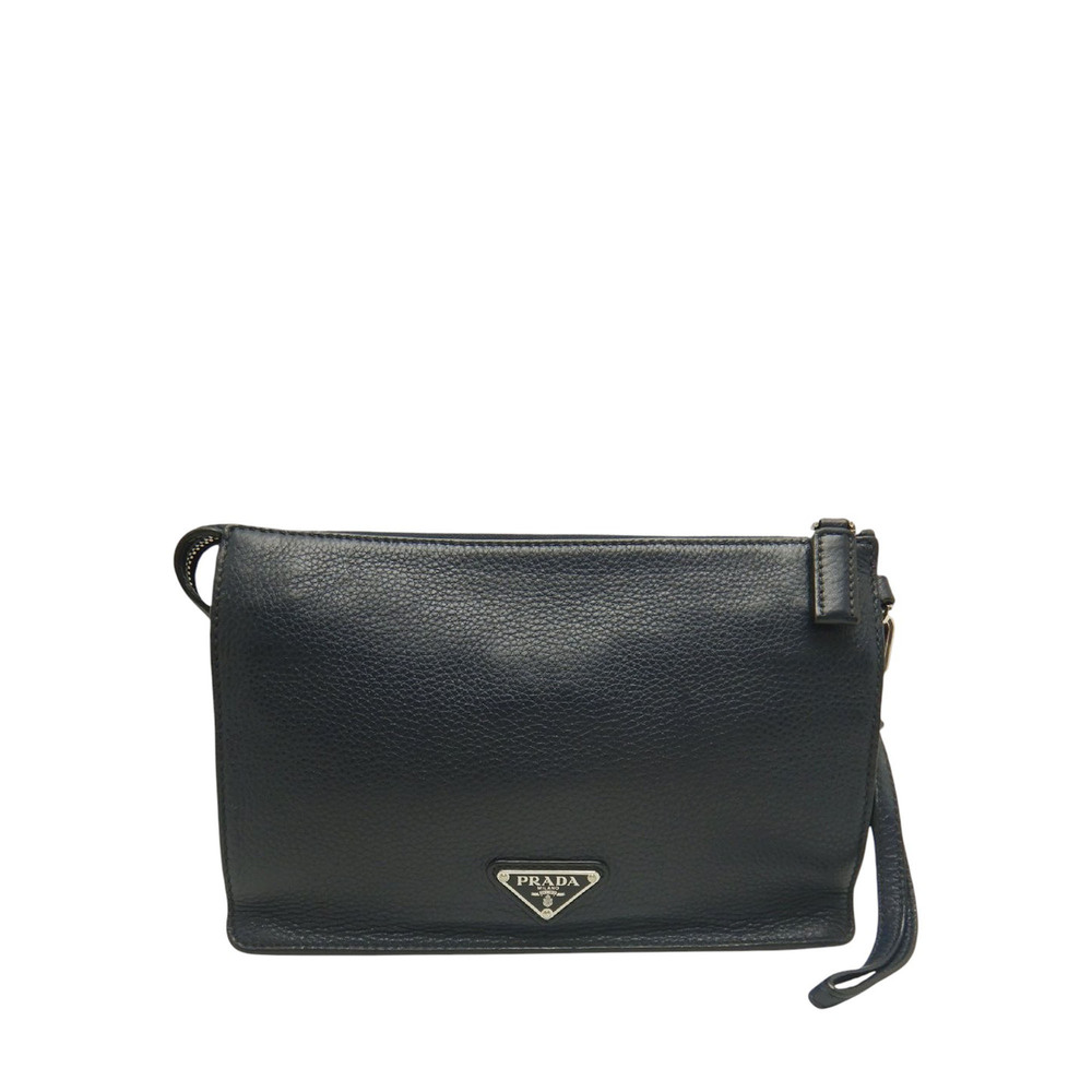 Pre-Loved Prada Vitello City Wristlet Clutch
